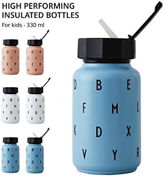 מכתבי עיצוב בקבוק מים לילדים לבית הספר 11 גרם | בקבוק מים מבודד קיר כפול עם קש | בקבוק קש מבודד נירוסטה לילדים | הוכחת